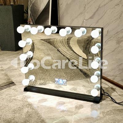 China Docarelife Adjustable Metal Frameless Makeup Vanity Vanity Mirror (Other) Metal Lit Hollywood Mirror With Speaker for sale