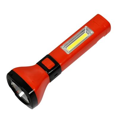 China Outdoor Emergency Brazil Socket Small Foldable Flashlight Plastic Led Rechargeable Flashlights Torches for sale