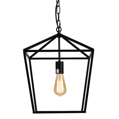 China Modern Hot Selling Amazon Dining Room Lamps Home Decoration Iron Lantern Pendant Light for sale