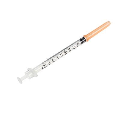 China SUS 304 Certificated Medical Consumables Low Dead Space Syringe With Fixed Needle for sale