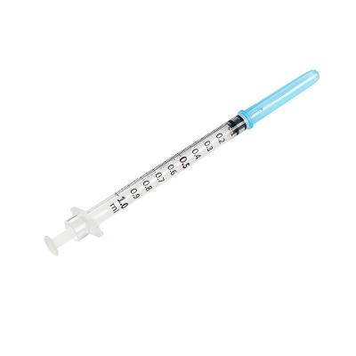 China SUS 304 Disposable Syringe Low Dead Space Syringe With Fixed Needle for sale