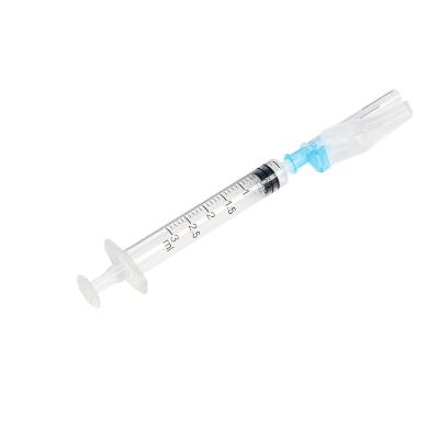 China SUS 304 2022 New Sterile Disposable Enumerating Hypodermic Needle 1ml 3ml Luer Slip Syringe With Safety Needle For Injection for sale