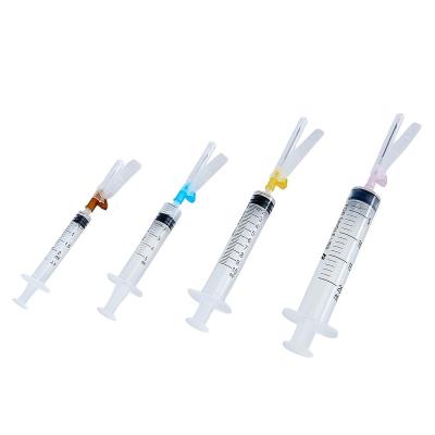 China SUS 304 Manufacturer Well Made Sterile 3ml 5ml Safety Hypodermic Syringe With Cap Type Syringe For Medical Use for sale