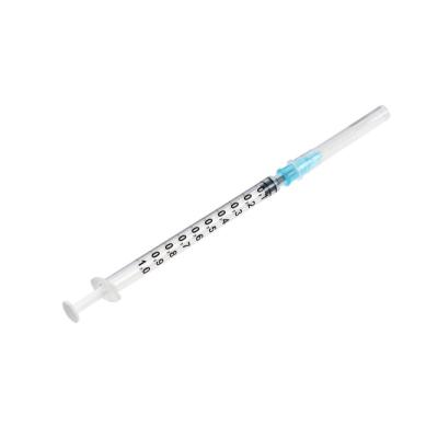 China High Quality Cheap Price SUS 304 Hypodermic Needle 1ml Luer Slip Disposable Syringe With Needle For Injection for sale