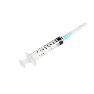 China SUS 304 2022 New Hypodermic Needle Luer 5 Slip Enumerating Sterile Disposable Syringe With Standard Needle For Medical Use for sale