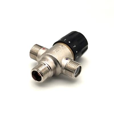 China Copper General Thermostatic Faucet Mixer Valve Mixer Control Valve 3 Way Mixing Valve for sale