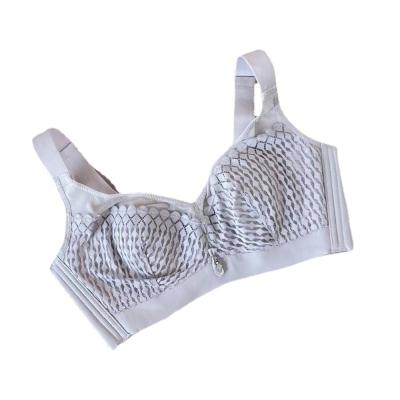 China Breathable Mesh Yarn Bras Full Coverage Underwear Soft Instant Push Up Bralette for sale