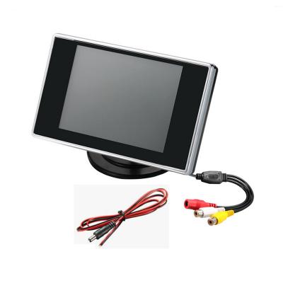 China New High Quality 3.5 Inch HD Car Monitor Digital Color TFT LCD Monitor Rearview Night Vision Car Parking Monitor GPS for sale