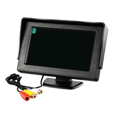 China 4.3 Inch TFT LCD Car TV Monitor Car Rearview Camera Monitor GPS Auto Parking Assist Reverse Backup Monitor Car DVD Screen for sale