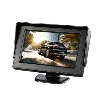 China GPS 4.3 Inch TFT LCD Car Monitor Car Reverse Parking Monitor With 2 Video Input For Rear View Camera DVD for sale