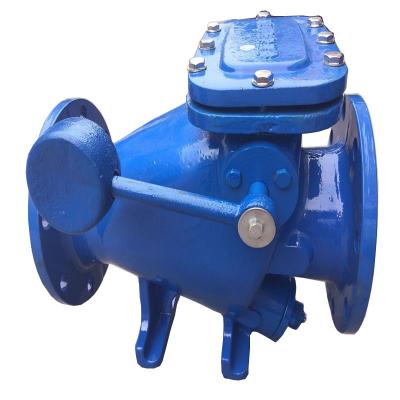 China General PN16 GGG50 QT450 Iron Ball Water Check Valve Sheet Hammer Malleable Rubber Check Valve Check Valve for sale