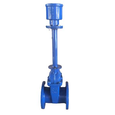 China General Ductile Iron PN16 Extended Stem Gate Valve With Cover Device for sale