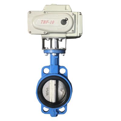 China PN10 PN16 General Electric Soft-Seal Flange Butterfly Valve Extension Rod Electric Valve for sale