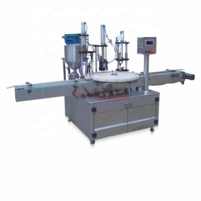 China Automatic Pneumatic Beverage Cream and Paste Jar Bottle Filling Capping Machine for sale