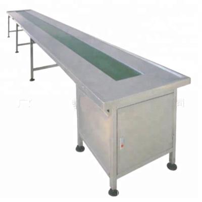 China Factory Customization PVC Stainless Steel Heat Resistant Green Flat Belt Conveyor For Food With High Variable Speed for sale