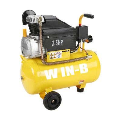 China 220v 1.8KW 2.5Hp 8Bar lubricated direct driven small electric piston air compressor with 50L tank made in China for sale