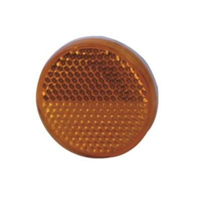 China Trailer Parts EMARK CQC Diameter 40mm Round Safety Reflex Reflector With Glue Holes For Cars Trailer Or Truck for sale