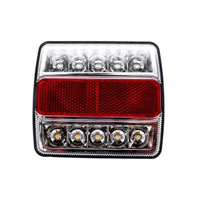 China Emark Customize Megnetic Square Led Truck Tail Lights Truck Trailer Rear Lights Led Coupe 2 Waterproof for sale