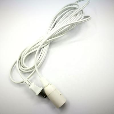 China Factory direct USA standard E12 light stand white parallel heating cable with switch for sale