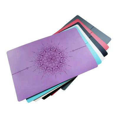 China Natural Rubber Eco-friendly Wear Resistant Eco-friendly Yoga Backing PU Anti Slip Mat Plank Support Small Square Mats For Sale for sale