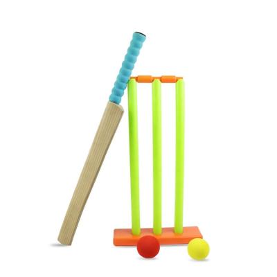 China China Foam Toys Factory Price Cheap EVA Plastic Wood Grain Junior Sports Cricket Bats KMS-002 for sale