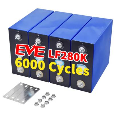 China Toys EVE 280ah lithium iron phosphate battery cells 280 ah 302Ah 304Ah 320Ah lifepo4 solar storage battery for sale