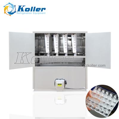 China Koller 1 Tons Self Bagging Machine CV1000 Ice Cube Bars To Build Ice Plant For Drinking Ice for sale