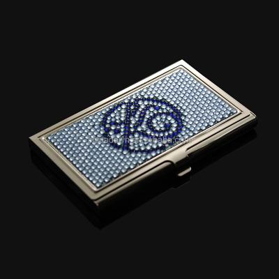 China Business Card Fashion Diamonds Metal Bling Bling Card Holder CD-Q003 for sale