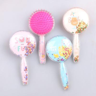 China Children's home gift cute nice special sparkles plastic comb for sale