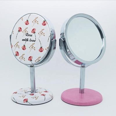 China New arrival personalized promotional gift 3 inch metal table mirror cosmetic mirror for sale