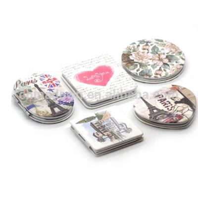 China New Design Pocket Mirror Gift Leather Compact Mirror CD-MPU02 for sale