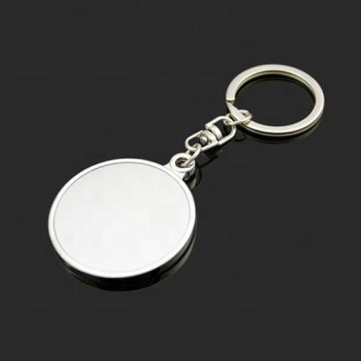 China Gift Mute Key Chain Round Metal Without Design CD-KR123 for sale