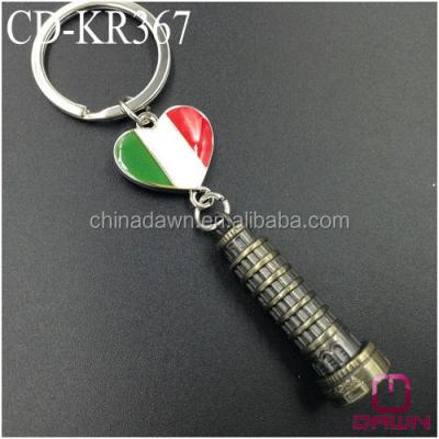 China Metal Italy The Leaning Tower of Pisa Gift Keychain CD-KR367 for sale