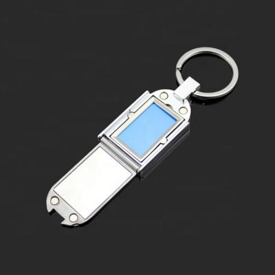 China High End Rectangle Metal Key Chain Metal Magnet Photo CD-KR150 for sale