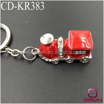 China Factory Metal Lush Mini Train Key Chain Key Chain with Crystal CD-KR383 for sale