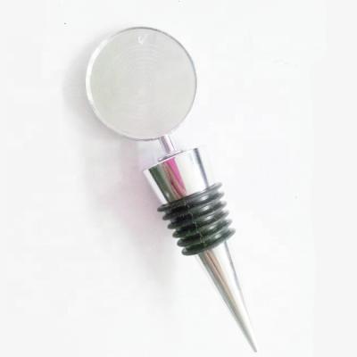 China Viable Promotional Zinc Alloy Wine Bottle Stopper Blank CD-BS01 for sale