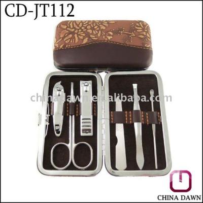 China Holiday decoration & CD-JT112 Professional 6pcs Gift Compact Manicure Set for sale