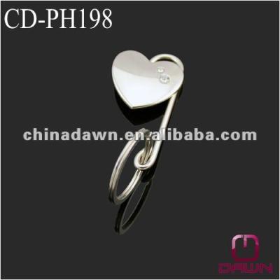 China Gift/Table Heart Shaped Bag Hook Key/Bag Hanger Bag Decoration CD-PH198 Finder for sale