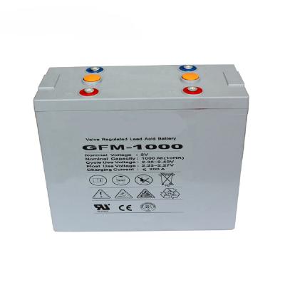 China Machine- The new design factory price 2V1000Ah 2000Ah 3000Ah long life deep cycle AGM lead acid battery in stock for sale