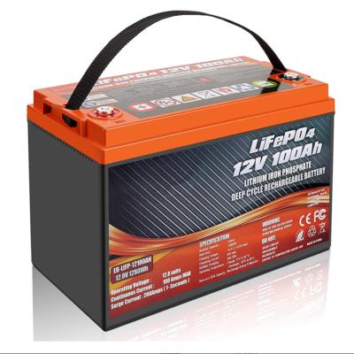 China Commercial 24V lithium battery | LiFePO4 battery | 24V 100AH ​​lithium iron phosphate battery | Integrated BMS | Perfect for RV, Solar, Marine, for sale