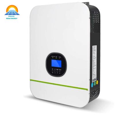 China 5.5KW Hybrid Solar Inverter With MPPT 100A Solar Controller 500VDC PV Input 220VAC 48VDC Off Grid Pure Sine Wave Hybrid Inverter 520*420*222mm for sale