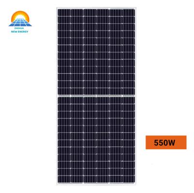 China 550W 500W All Black High Efficiency Solar Panel PV Module Mono Cell For Home 210*210mm for sale