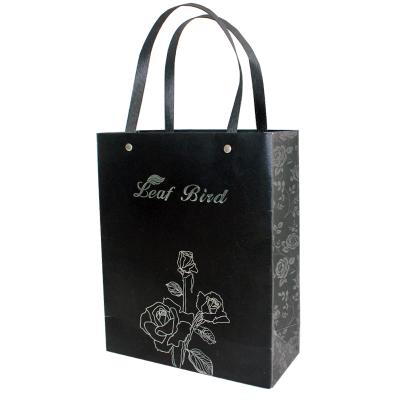 China Wholesale Custom Recyclable Logo Printed Grocery Packaging Craft Brown Paper Tote Shopping Bag With Handle for sale