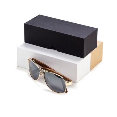 China Luxury Customized Eco - Friendly Sun Glass Case Packaging Paper Box Set With Your Logo Fashion Sunglasses Packaging Hard Case for sale