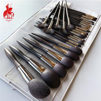 China Angular Blush Good Quality Natural Hair Makeup Brushes Cangzhou Makeup Brush Professional Ebony Handle XGF Soft Goat Hair for sale