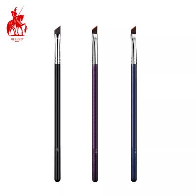 China Angular Blush Professional Custom Liquid cision super fine thin angled eyeliner brushes fiber eyebrow logo definer shader makeup brush pre tip for sale