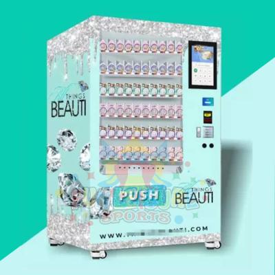 China Outdoor Entertainment Custom Pink Whips Hair Wigs Lipsticks Beauty Eyelash Vending Machine For Lashes Fake Hair for sale