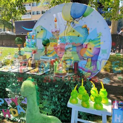 China Background the party decoration party decoration party decoration happy birthday decor dinosaur circle color round outdoor wedding for sale