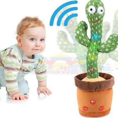 China Lovely gift children's electric toys talking emoin Carlos talking singer the cactus imitation dancing toy for sale