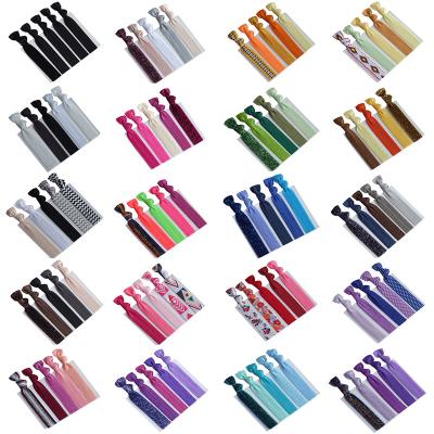 China Fashion Hair Accessories Wholesale Hair Rope For Women Color Sheer Organza Elastic Hair Ties for sale